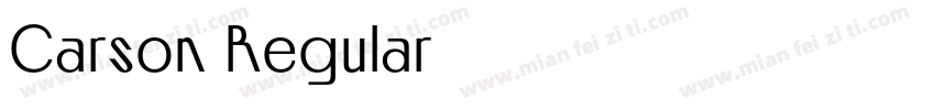 Carson Regular字体转换